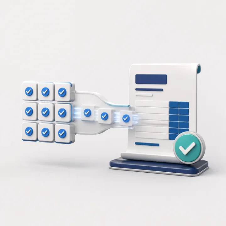 Approved shifts moving into a complete customer invoice.